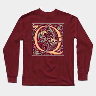 William Morris Vintage Letter Q Long Sleeve T-Shirt